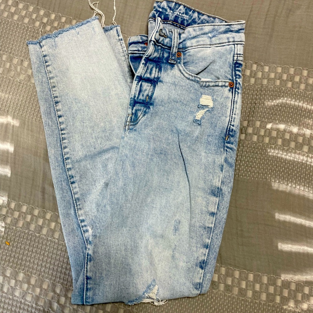 Old Navy OG Strait Ripped Jeans